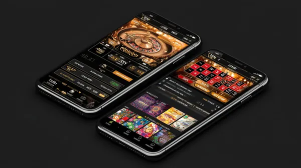 A young woman relaxing with her phone while dynamic casino elements float around her, illustrating the smooth mobile experience offered by the BDT88 app.